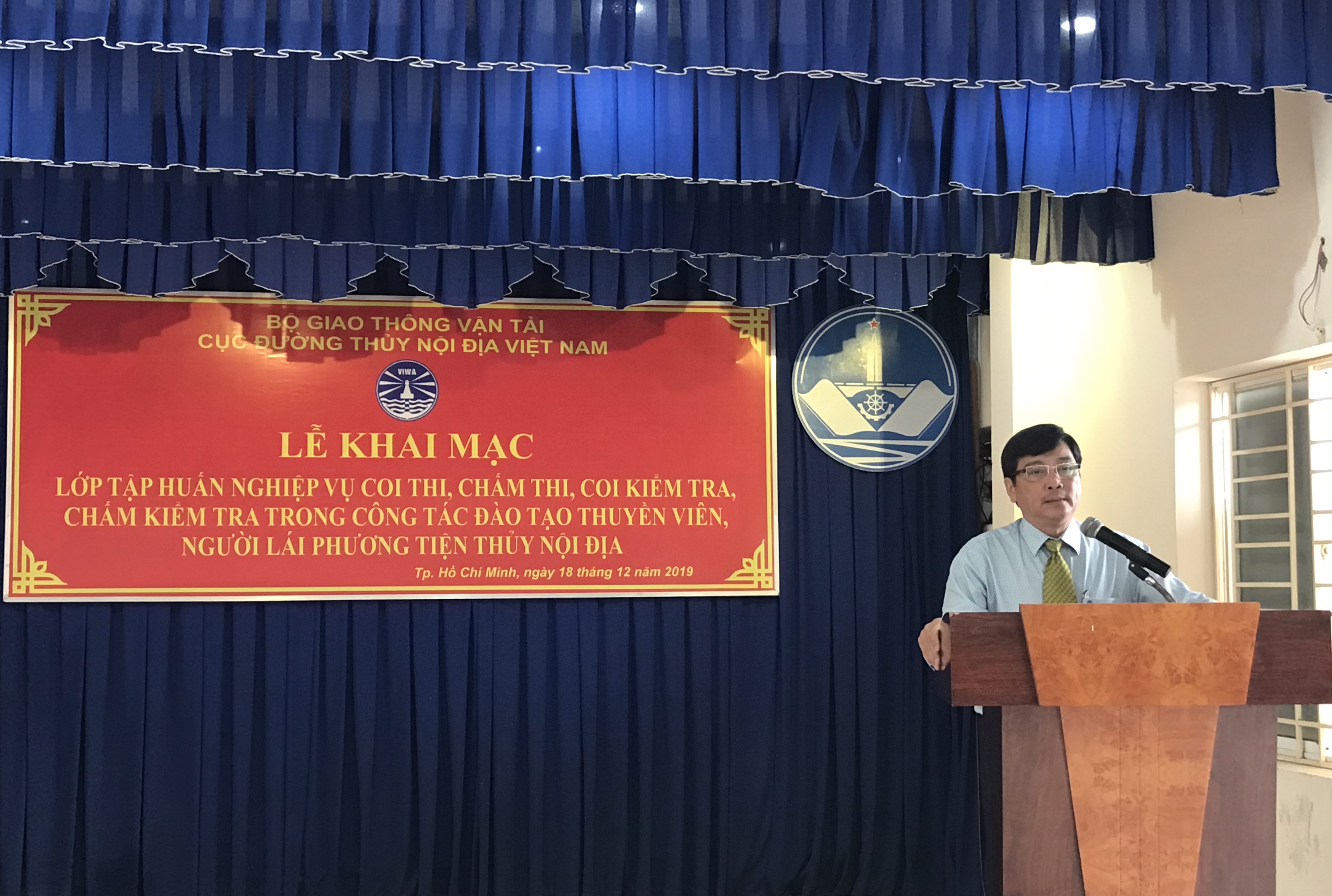 Tập huấn nghiệp vụ coi thi, chấm thi, coi kiểm tra, chấm kiểm tra trong công tác đào tạo thuyền viên, người lái PTTNĐ